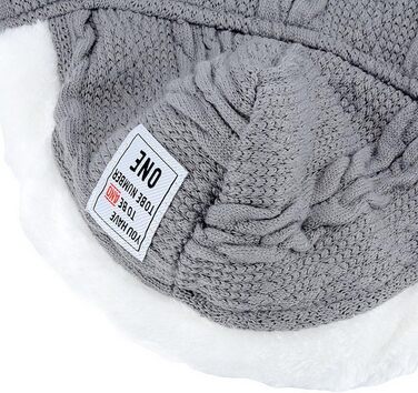 Світер для собак SMALLLEE_LUCKY_STORE з капюшоном, теплий худі, куртка, верхній одяг для маленьких собак, розмір M (спинка: 24 см, груди: 37 см), сірий XL