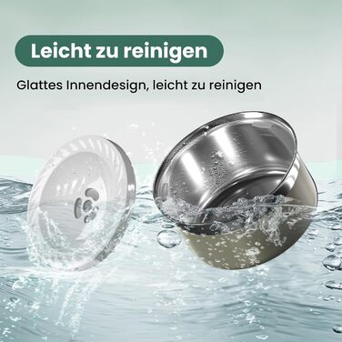 Нержавійна миска для води для собак Gardner Pet 3,85 л, проти протікання, без облизування, для великих собак, підходить для дому та вулиці