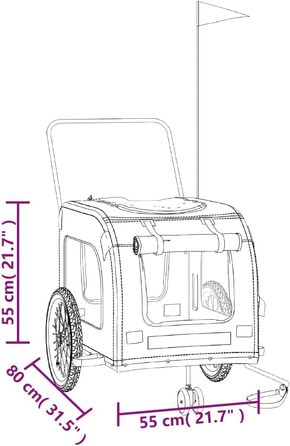 Причіп для велосипеда, переноска для собак, причіп для тварин, 134x68x74 см, сірий та чорний