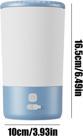 Автоматичний очищувач лап для собак та котів Huayeex | Електричний пристрій для чищення лап домашніх тварин | Чорний/Білий (Синій/Білий)