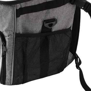 Корзина для собак у велосипед, велика місткість, водовідштовхувальна, дихаюча, з легким монтажем та очищенням, сумка для перевезення тварин на велосипеді (сірий)