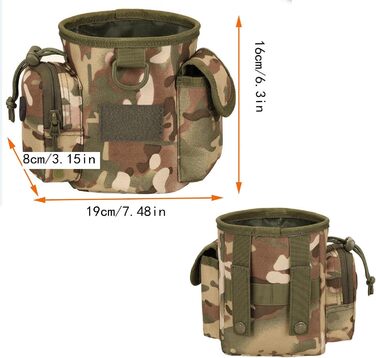 Сумка-мішечок на шнурку для дресирування собак, для полювання, Airsoft, іграшки для тварин (камуфляж)