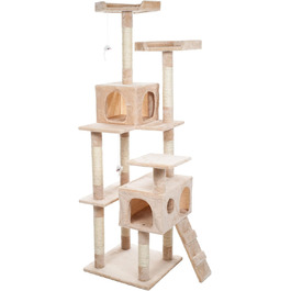 Кігтеточка для котів Petmaker Skyscraper, 1,7 м, бежевий, ігровий комплекс