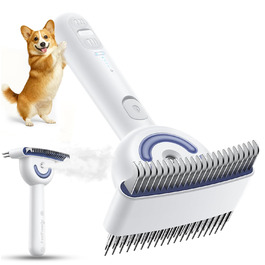 Щітка для вичісування підшерстка собак та котів FEELNEEDY, 4 в 1, для довгошерстих порід, 23+35 зубців, двосторонній спрей, 2 щітки з кожної сторони