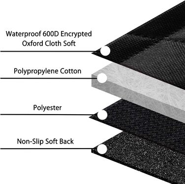 Захисний чохол на сидіння для собак у машину Femuar, водовідштовхувальний, нековзний, з кишенями, сіткою, міцний, стійкий до подряпин, для собак, універсальний, підходить для авто, вантажівок та SUV