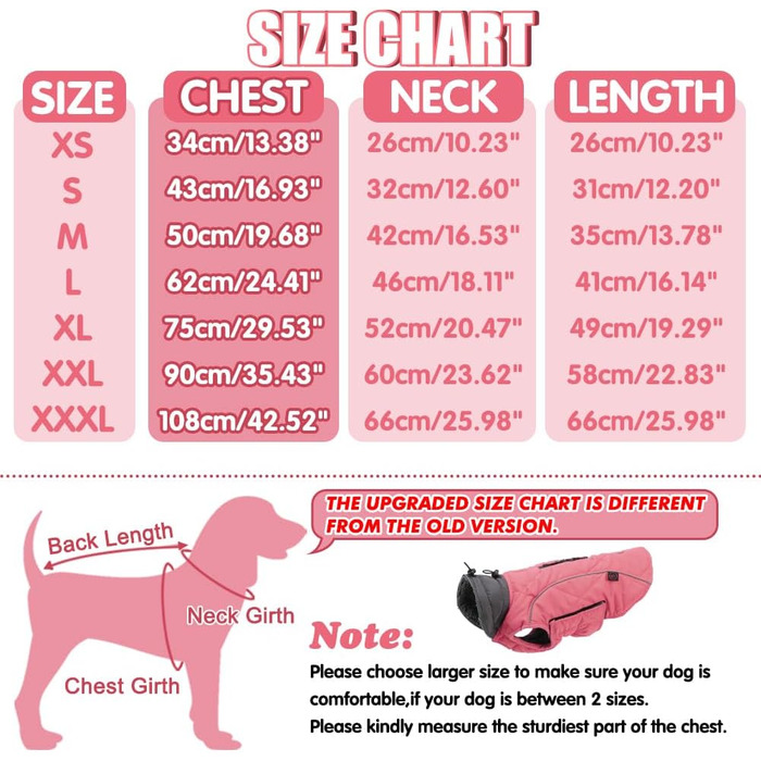 Зимовий теплий одяг для собак NeuRosa: тепла куртка з флісовою підкладкою для холодної погоди (XXXL)