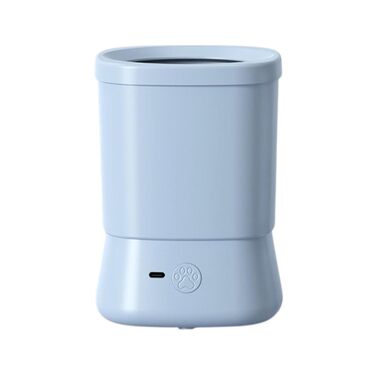 Очищувач лап для собак, мийка лап, чаша-щітка, 2 швидкості, анти-splash, силіконові смужки, аксесуар для подорожей (блакитний)