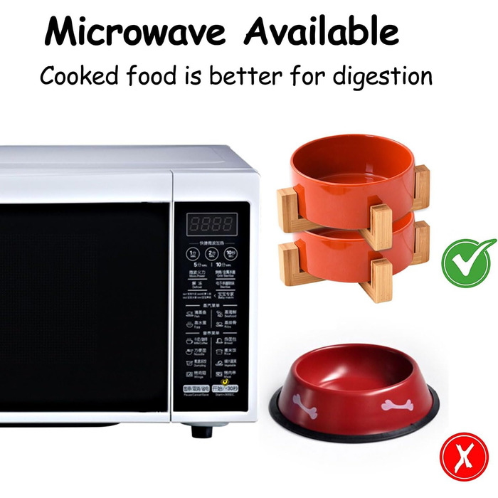 Набір мисок для котів та собак Petygooing з кераміки, на підставці, годівниця та поїлка, середнього розміру, неслизькі, комплект з 2 мисок для котів, миска для маленьких та середніх собак (800 мл/3,6 (Миски для цуценят/маленьких собак та котів 400 мл*2), 