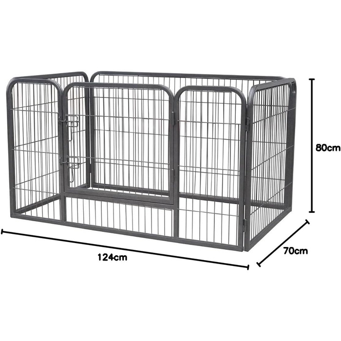 Клітка для цуценят Melko XXL, вольєр для собак, огорожа для тварин