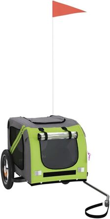 Ферштрайт (Festnight) Причіп для велосипеда, переноска для собак, 30 кг, 124 x 53 x 53 см, зелений