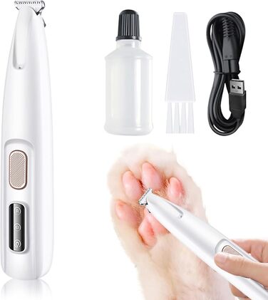 Професійна машинка для стрижки котів та собак, триммер для кігтів з LED-підсвічуванням, USB, водонепроникна