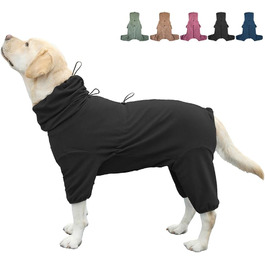 Піжама для собак великих і надвеликих порід, розтяжна, для дорослих собак, 6XL, чорний колір