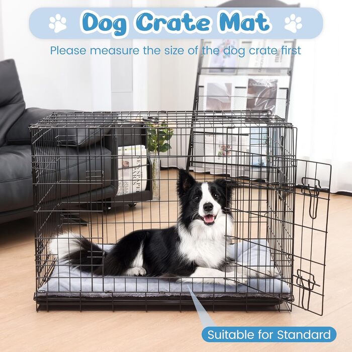 Крісло-лежанка для собак великих порід Baodan, 106x71 см, сіре, з антиковзною основою