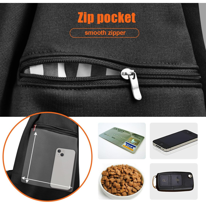 Сумка-кенгуру для собак та котів Tomkas, переноска для маленьких тварин, регульований ремінь, кишеня на блискавці, застібка-клипса (Сірий, M)