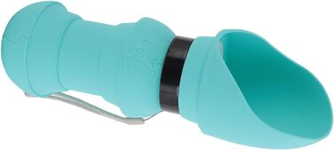 Складана пляшка для води для собак, силіконовий напійник для тварин, диспенсер для води для цуценят, дорожній напійник для собак, для прогулянок та походів (Blue)