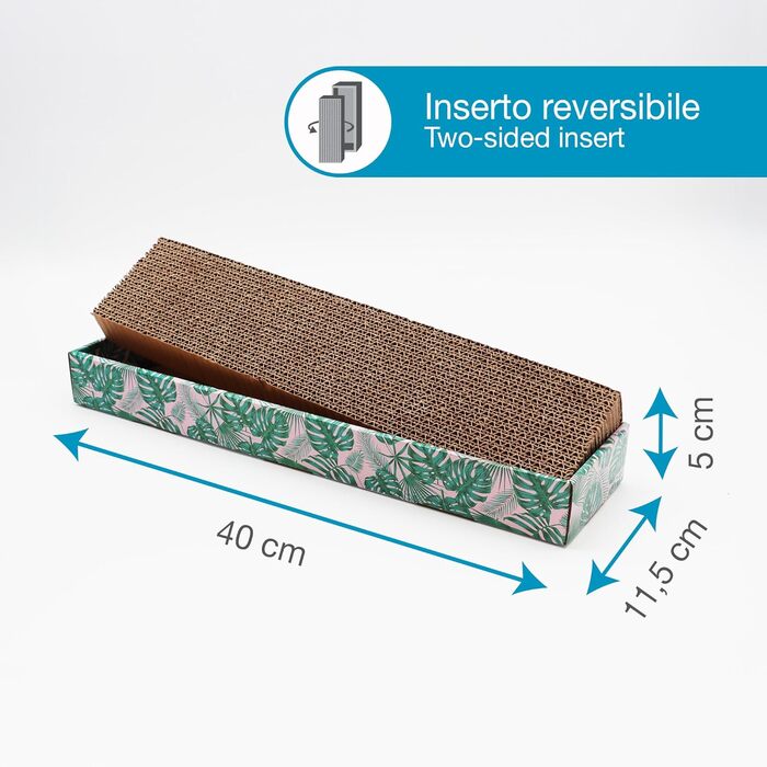 Котячий будиночок-когтеточка Croci з картону, 2-шаровий, для дорослих котів, 42x35x50 см, 1 шт.