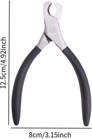 Ножиці для обрізання кігтів тварин, ножиці для кігтів, інструмент для догляду за домашніми тваринами, сталеві (чорні)