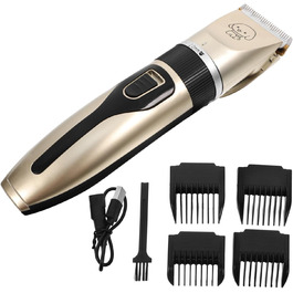 Електрична машинка для грумінгу собак Leiser з титано-керамічним лезом - безпечний тример для вух, лап, обличчя. Низька вібрація, підходить для чутливої шкіри. Акумуляторний.