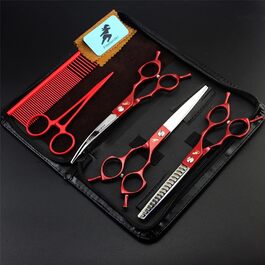 Набір професійних ножиць для грумінгу собак, 8 шт., нержавіюча сталь, для собак, котів та інших тварин