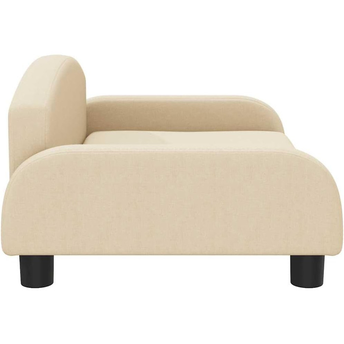 Крісло-ліжко для собак, м'яке ліжко для собак, лежанка для тварин, лежанка для котів, кремовий колір, 70 x 45 x 30 см