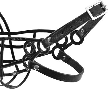 Маукорб для гончих собак Don Pare 107 (чорний) для Лурчерів, Слоугі, Салукі - регульований, для тренувань та перегонів