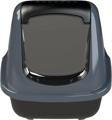 Туалет для котів PeeWee EcoHus чорний, закритий, з подвійним дном і роздільною системою