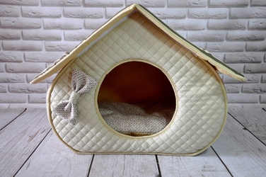 Будиночок-ліжечко SjestaPupila для собак та котів, розмір M (35x32 см)