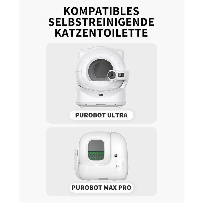Автоматичний котячий туалет PETKIT Purobot Crystal Duo з камерою, моніторингом здоров'я, контролем запаху, сірий (N60)
