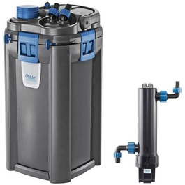 Фільтр OASE BioMaster Thermo 600 з підігрівом і UV-стерилізатором ClearTronic 7Вт, комплект 2 шт. — каністра для акваріума з нагрівачем та UV-очисткою