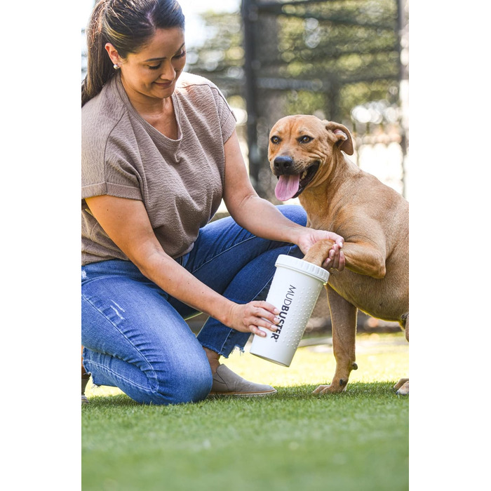 Dexas MudBuster: портативний очищувач лап для собак, розмір M, білий