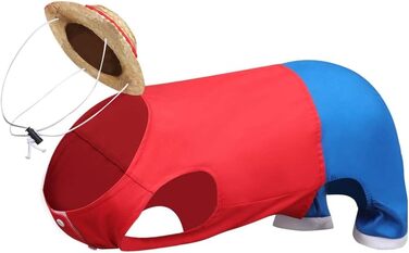 Костюм для собак, кумедний, косплей, костюми на Хелловін, червоний, поліестер, розмір Small