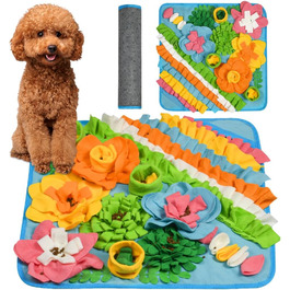 Килимок-нюхалка для собак, килимок для пошуку корму, інтерактивна іграшка для собак, килимок-нюхалка для цуценят, 50x50 см, блакитний