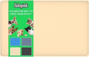 Килимок для годування собак та котів з силікону харчової якості, з піднятими бортиками, неслизький, жовтий (L)