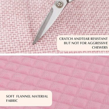 Лежанка для собак, миється, м'яка подушка для собак, двостороння тепла лежанка для маленьких, середніх та великих собак XZ016 (Рожева, L 100 x B 80 x H 4 см)