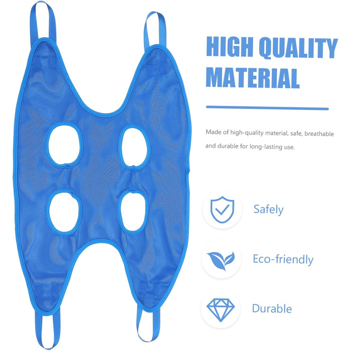 Гамак для грумінгу собак з машинкою для грумінгу та кусачками для нігтів. Практичний та безпечний гамак для догляду за домашніми тваринами. Колір: блакитний