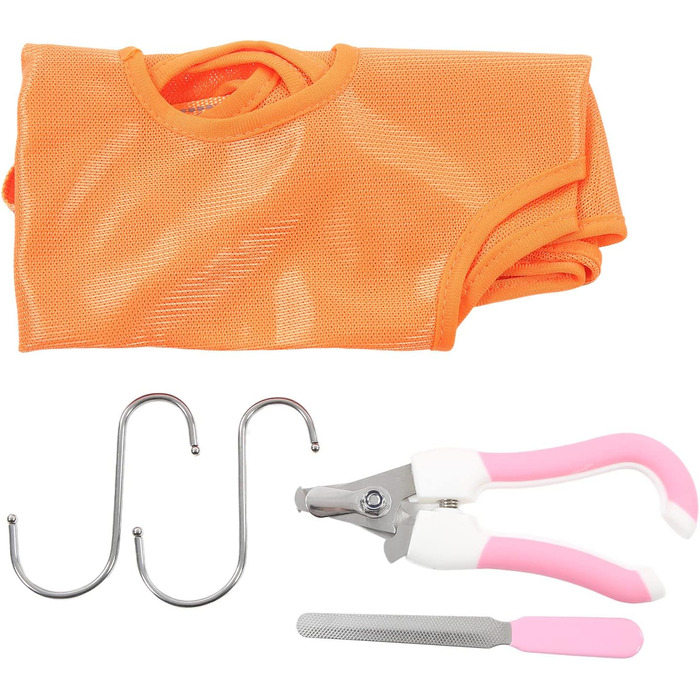 Гамак для догляду за собаками, рушник для сушіння тварин, гамак для краси з ножицями, гамак для релаксації та догляду за тваринами, гамак для котів та догляду за тваринами для стрижки кігтів (S-), великий, оранжевий