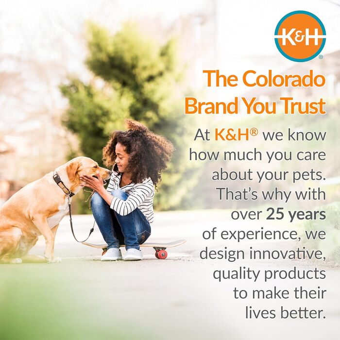 Підвищене собаче ліжко K&H Pet Products для вулиці, дихаюче, охолоджуюче, гамак для великих собак XL, знімний мережевий чохол, міцний металевий каркас, складане, портативне (127 x 81 x 23 см, світло-коричнева сітка для всіх сезонів)