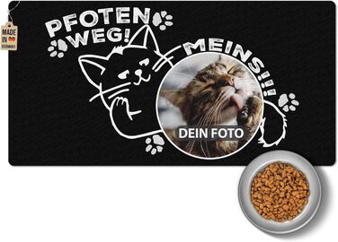 Персоналізована килимок для годування котів з фотографією - 