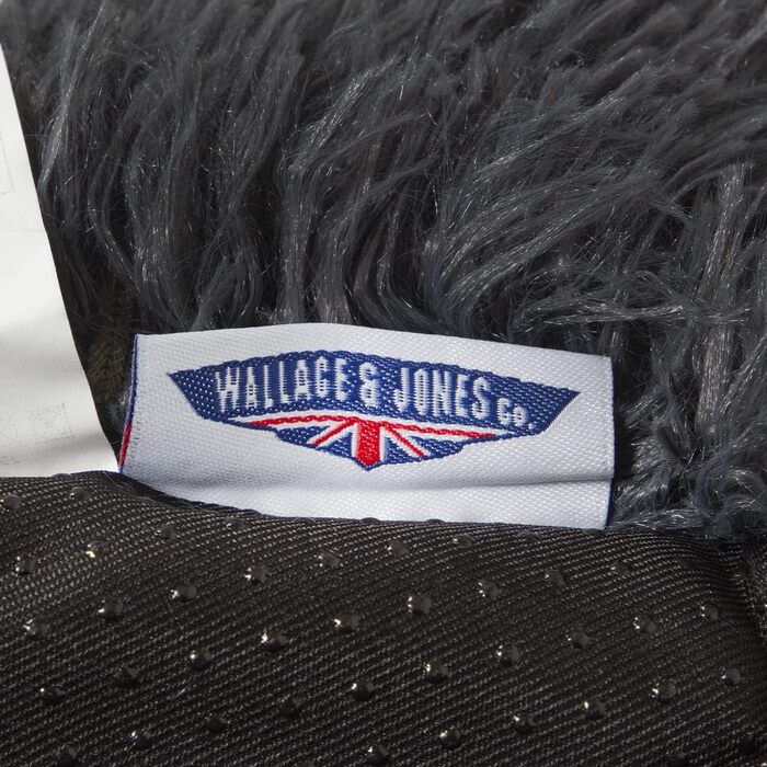 Крісло-лежанка для собак Wallace & Jones Sarnia - M, м'яке, темно-сіре, 80 x 80 x 24 см