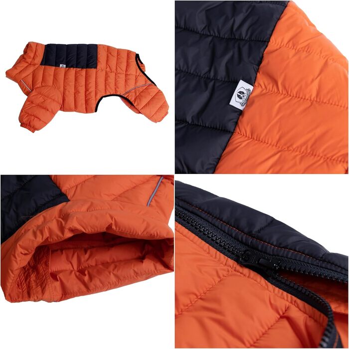 Водонепроникний теплий одяг для собак: куртка, жилет, тепла сорочка для собак. Підходить для малих, середніх та великих собак. Оранжевий колір, розмір S