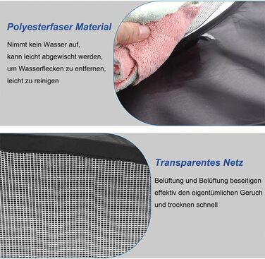 Клітка-ігровий майданчик для дрібних тварин, розкладний вольєр для кроликів, хом'яків, шиншил, кошенят та цуценят (чорний)