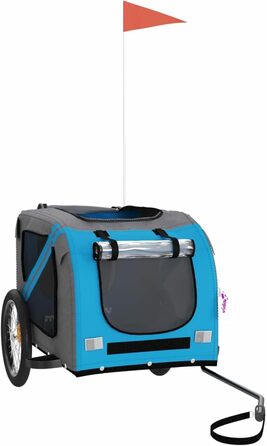 Причіп для велосипеда ARKEM для собак (синій та сірий), Oxford-тканина, бу