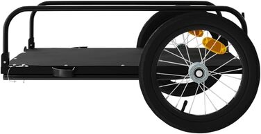 Причіп для велосипеда ARKEM Cargo чорний 126x63x34 см, вантажний, для собак, з кошиком