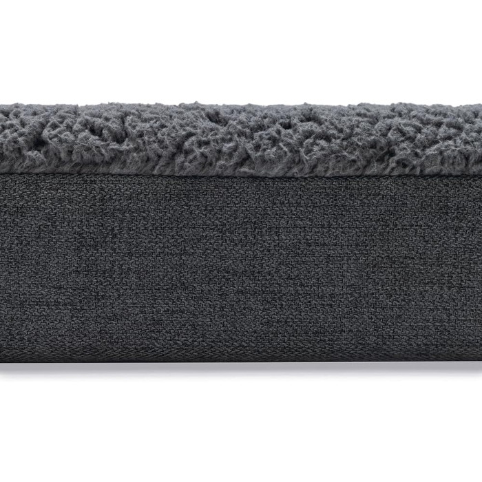 Ортопедичне ліжко для собак Beeztees Zira, темно-сірий, 75x50x9 см