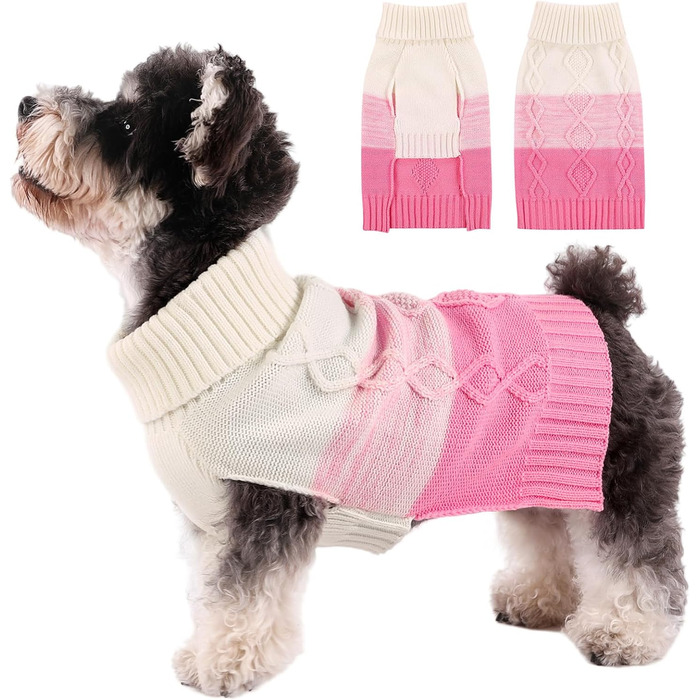 Теплий пуховик для собак ASENKU великих та середніх порід, одяг для домашніх тварин на осінь та зиму, теплий пуховик з коміром для собак, чихуахуа (X-Large, Рожевий)