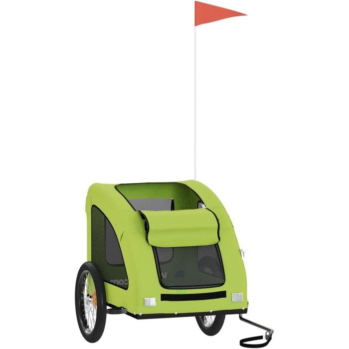 Причіп для собак Gecheer - переноска для собак до 45 кг, зелений, 137x68x72 см