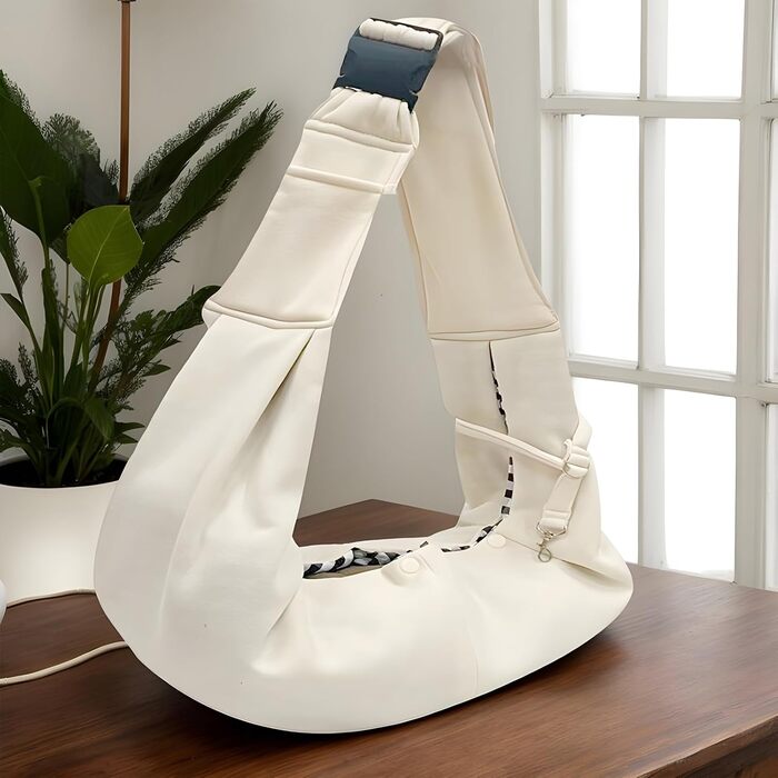 Сумка-переноска для собак та котів | Зручна переноска для тварин для прогулянок та подорожей, регульовані ремені, легкий аксесуар для активного відпочинку, бежевий колір