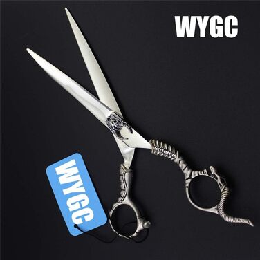 Професійна шерстьрізка для собак WYGC PETS 7.0 дюймів з нержавіючої сталі 440C, для грумінгу собак та котів