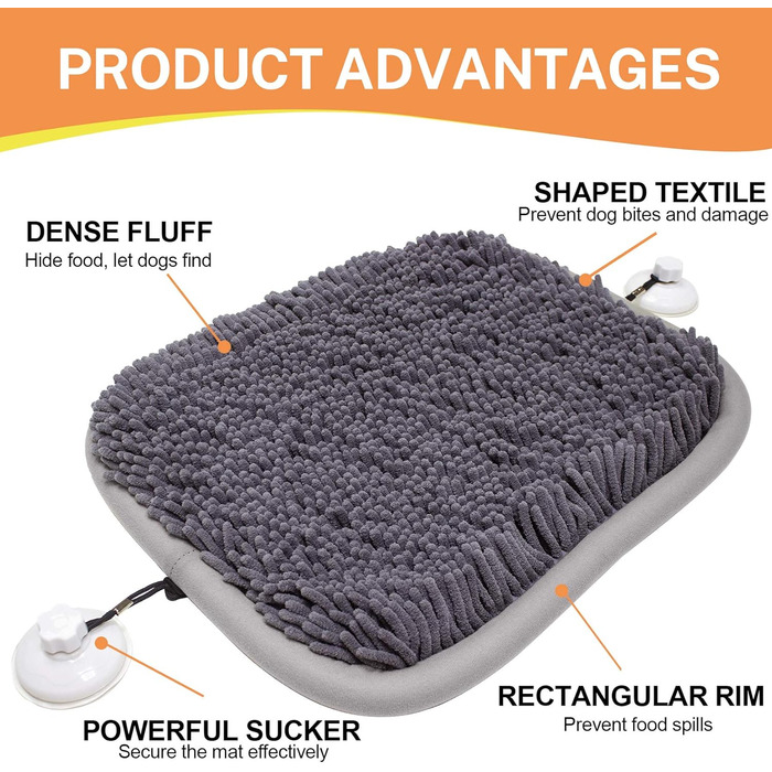 Schnüffelmatte для собак Britimes: інтерактивна килимок-іграшка, повільне годування, зменшення стресу, розвиває навички, годівниця для ласощів