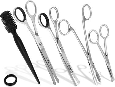Набір для догляду за лапами та шерстю собак: 5-ти елементний набір професійних ножиць
